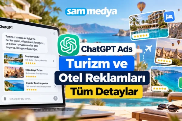 ChatGPT Ads turizm ve otel reklamları, seyahat planlama, konaklama ve rezervasyon odaklı reklam kampanyaları