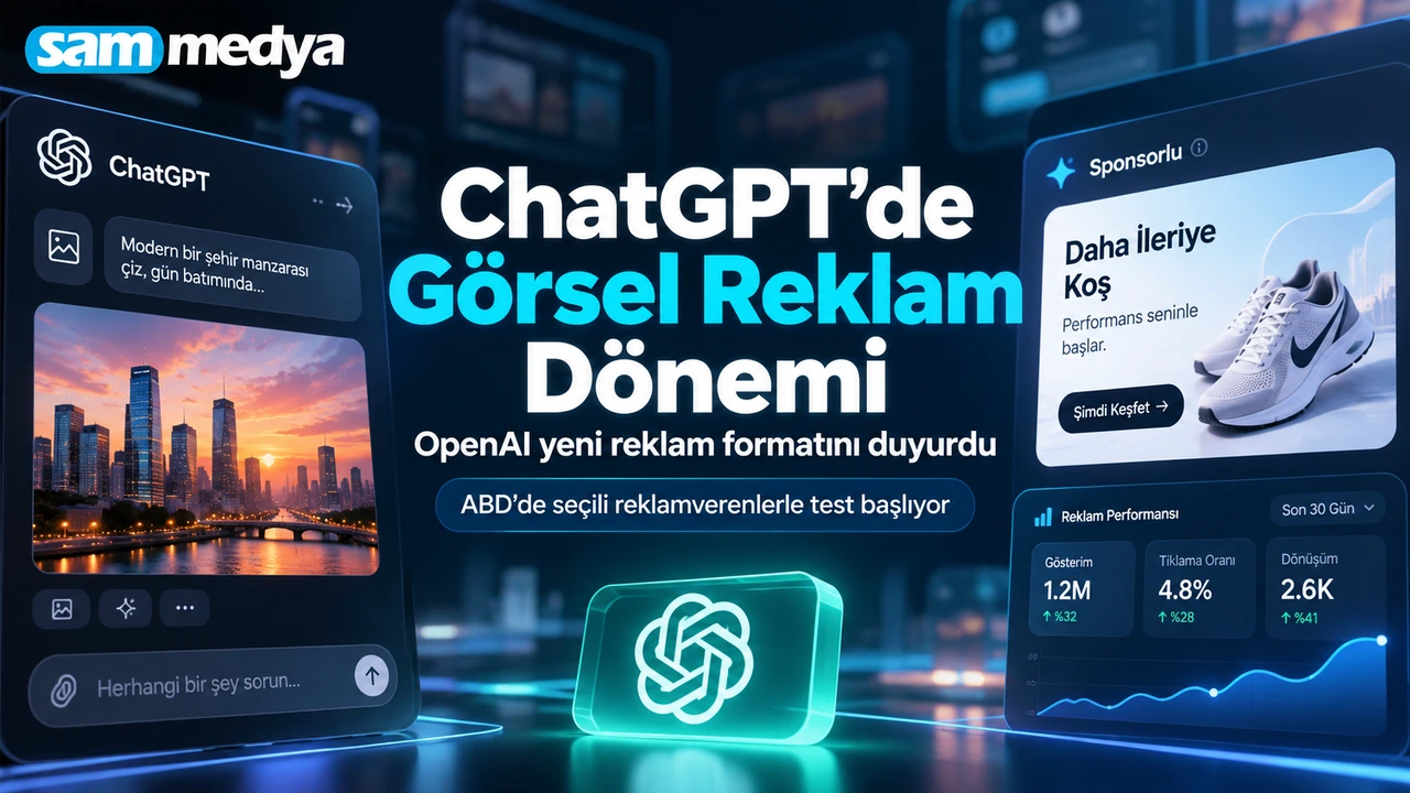 ChatGPT’de Görsel Reklam Dönemi ChatGPT görsel üretiminde yeni sponsorlu reklam formatı ve reklam ölçümleme ekranı