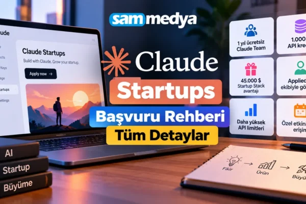 Claude Startups programı başvuru rehberi, ücretsiz Claude Team, API kredisi ve Startup Stack avantajları
