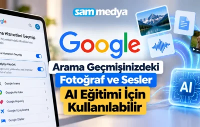 Google Arama Hizmetleri Geçmişi, Medyayı Kaydet ayarı ve fotoğraf ile seslerin yapay zekâ eğitimi için kullanılabilmesi