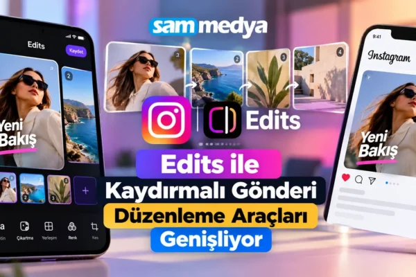 Instagram Edits uygulamasında kaydırmalı gönderi hazırlama ve carousel düzenleme araçları