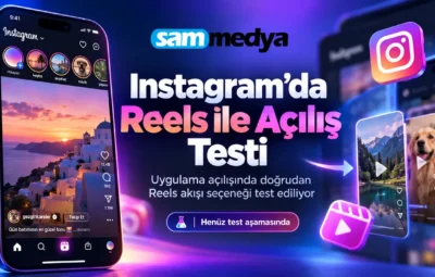 Instagram uygulamasının doğrudan Reels akışıyla açılması seçeneğini gösteren test ekranı